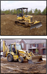 bulldozer and backhoe photos